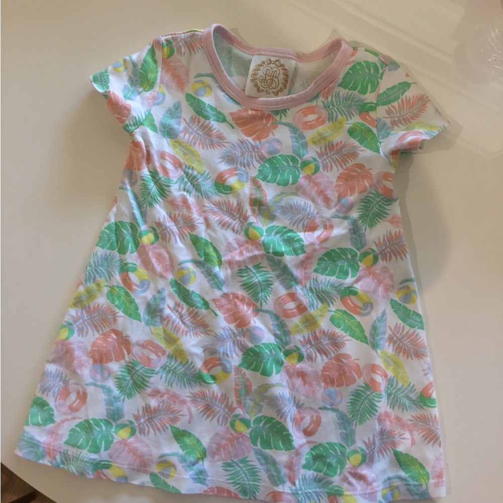 The Beaufort Bonnet Company Polly Play Dress in tropical print